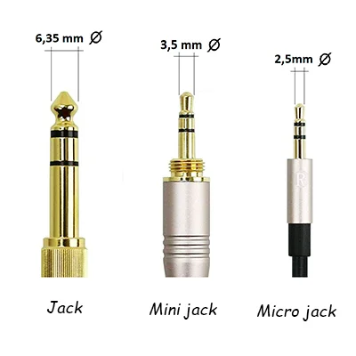 diametros de conectores jack